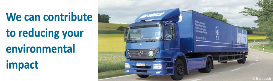 We can contribute to reducing your environmental impact We can contribute to reducing your environmental impact